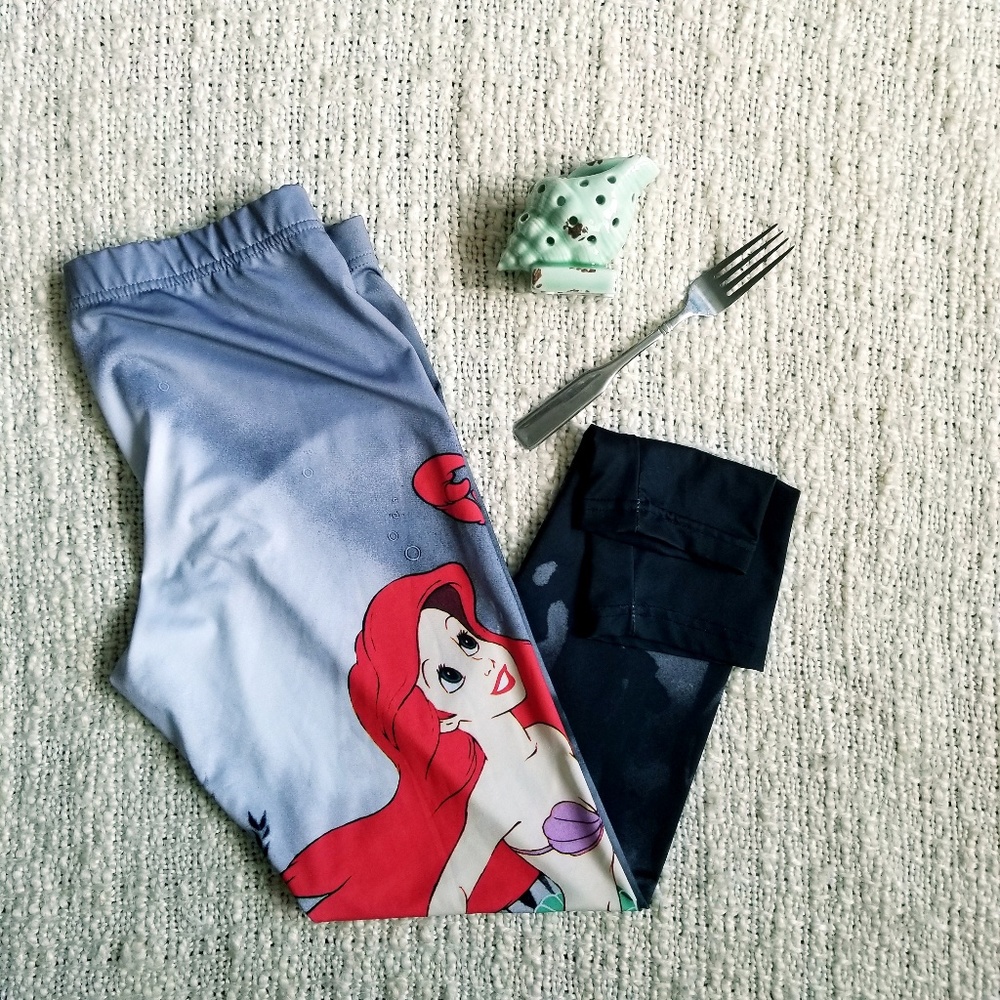 3/$30 Disney Little Mermaid leggings size Large